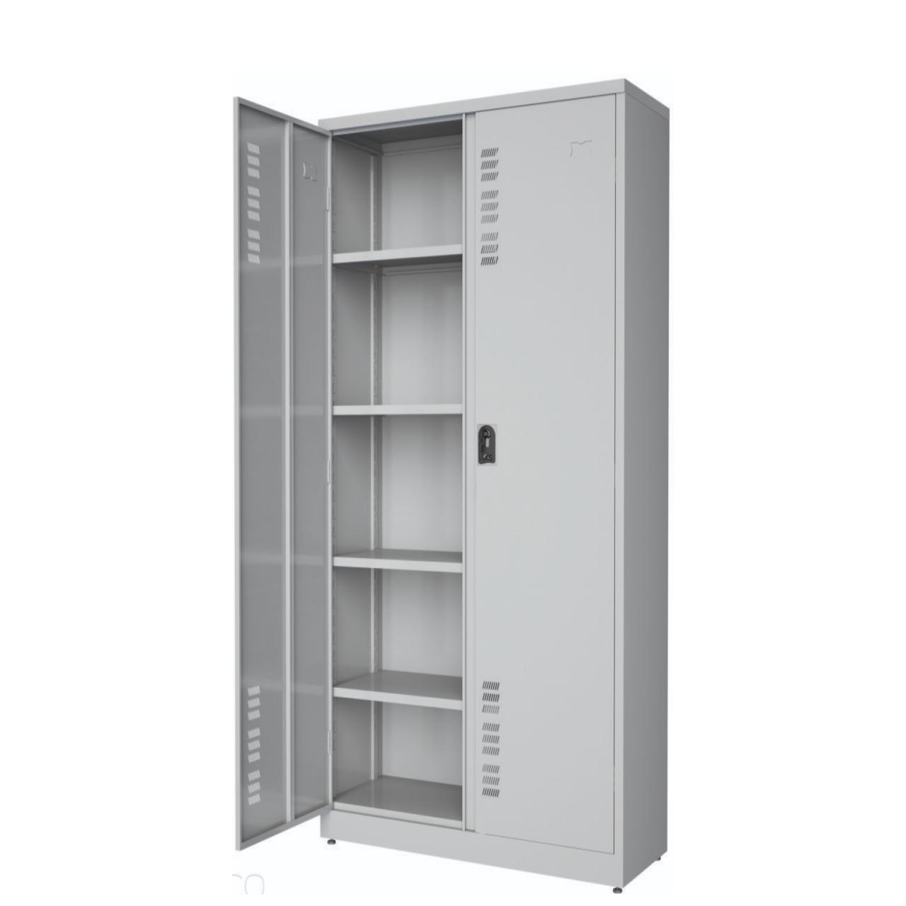 Armário de Aço POP c/ Portas PA 80 - 1,90x0,80x0,40m - MONTADO - CHAPA #26 - W3 - CZ/CZ - 17005
